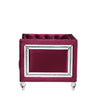 ACME Heibero Burgundy Velvet Chair (Same LV01402) Model 56897