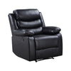 ACME Eilbra Black Synthetic Leather Power Motion Recliner Model 56910