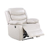 ACME Eilbra Beige Synthetic Leather Power Motion Recliner Model 56911