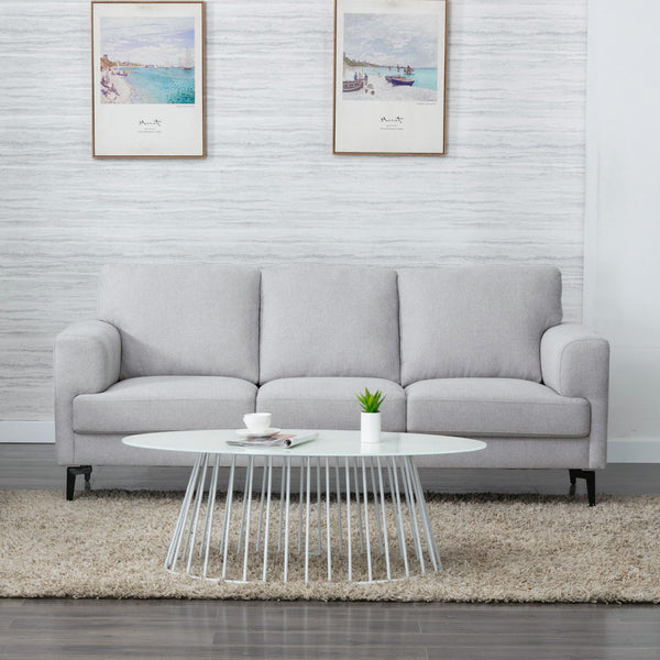 ACME Kyrene Light Gray Linen Sofa Model 56925