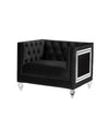 ACME Heibero Black Velvet Chair (Same LV01404) Model 56997