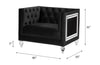 ACME Heibero Black Velvet Chair (Same LV01404) Model 56997