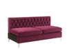 ACME Jaszira Burgundy Velvet Modular Armless Sofa Model 57332