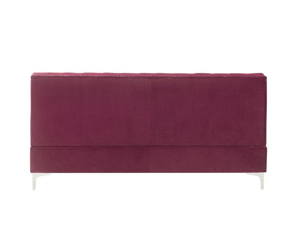 ACME Jaszira Burgundy Velvet Modular Armless Sofa Model 57332