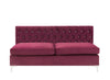 ACME Jaszira Burgundy Velvet Modular Armless Sofa Model 57332