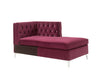 ACME Jaszira Burgundy Velvet Modular Chaise Model 57333
