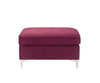 ACME Jaszira Burgundy Velvet Modular Ottoman Model 57335