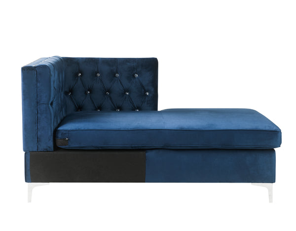 ACME Jaszira Blue Velvet Modular Chaise Model 57343