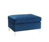 ACME Jaszira Blue Velvet Modular Ottoman Model 57345