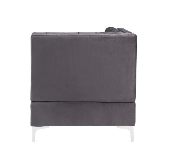 ACME Jaszira Gray Velvet Modular Wedge Model 57374