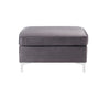 ACME Jaszira Gray Velvet Modular Ottoman Model 57375