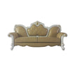 ACME Picardy Butterscotch Synthetic Leather & Antique Pearl Sofa with 5 Pillows Model 58210