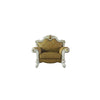 ACME Picardy Butterscotch Synthetic Leather & Antique Pearl Chair with Pillow Model 58212