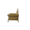 ACME Picardy Butterscotch Synthetic Leather & Antique Pearl Chair with Pillow Model 58212