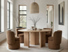 Masuda Modern Natural Ash Round Dining Table