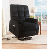 ACME Ipompea Black Velvet Recliner with Power Lift & Massage Model 59262