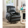 ACME Ixora Black Synthetic Leather Recliner with Power Lift & Massage Model 59285