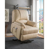 ACME Ixora Beige Synthetic Leather Recliner with Power Lift & Massage Model 59286