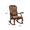 ACME Sharan Fabric & Cherry Rocking Chair Model 59390