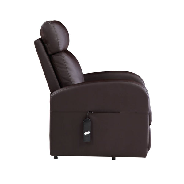 ACME Ricardo Brown Synthetic Leather Power Motion Recliner with Lift Model 59498