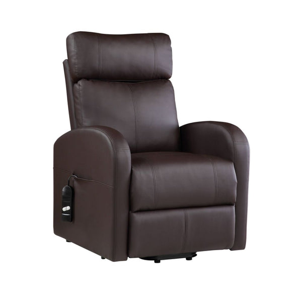 ACME Ricardo Brown Synthetic Leather Power Motion Recliner with Lift Model 59498