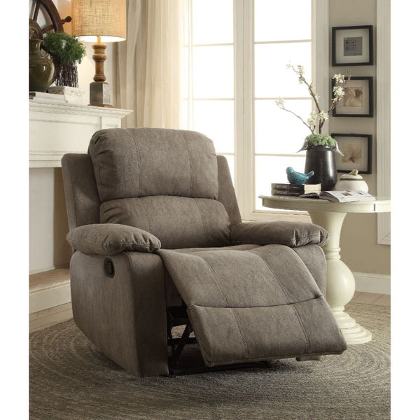 ACME Bina Gray Polished Microfiber Motion Recliner Model 59528
