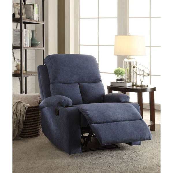 ACME Rosia Blue Velvet Motion Recliner Model 59545