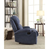 ACME Rosia Blue Velvet Motion Recliner Model 59545