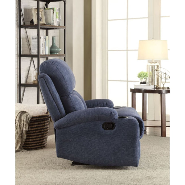 ACME Rosia Blue Velvet Motion Recliner Model 59545