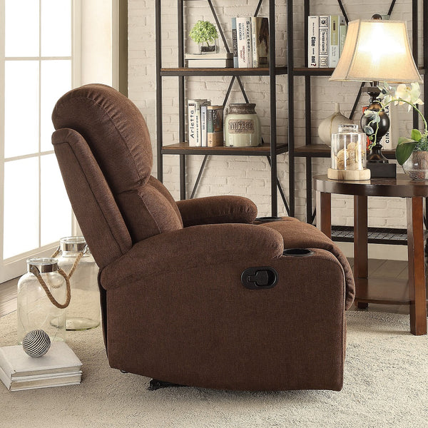 ACME Rosia Chocolate Velvet Motion Recliner Model 59547