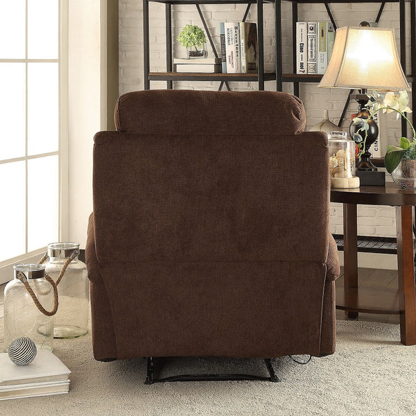 ACME Rosia Chocolate Velvet Motion Recliner Model 59547