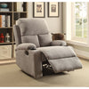 ACME Rosia Gray Velvet Motion Recliner Model 59549
