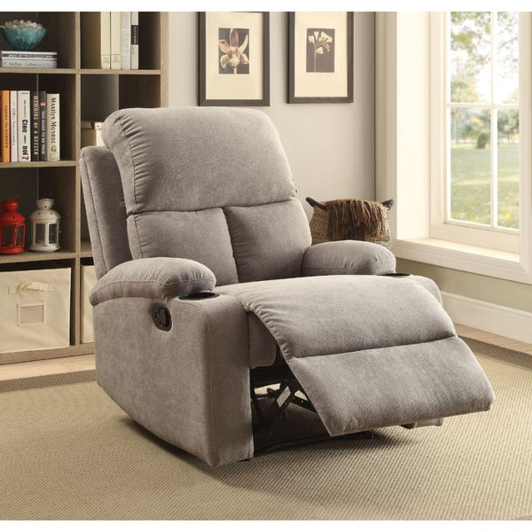 ACME Rosia Gray Velvet Motion Recliner Model 59549