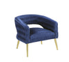 ACME Aistil Blue Velvet & Gold Accent Chair Model 59675