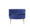 ACME Aistil Blue Velvet & Gold Accent Chair Model 59675