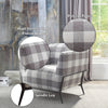 ACME Niamey II Pattern Fabric & Metal Accent Chair Model 59725
