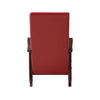 ACME Raina Red Synthetic Leather & Espresso Rocking Chair Model 59931
