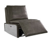ACME Metier Gray Top Grain Leather & Aluminum Power Motion Recliner Model 59940