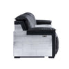 ACME Misezon Black Top Grain Leather & Aluminum Power Motion Recliner Model 59952