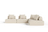 Divani Casa Mondo Modern Modular Beige Fabric Sectional Sofa 5 Piece Sectional Model VGOD-ZW-22033-MOD-BGE-5-Piece Sectional