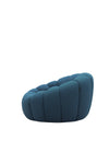 Divani Casa Yolonda Modern Curved Dark Teal Fabric Sofa Set Model VGEV2126C-SET-C-15