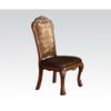 ACME Dresden Synthetic Leather & Cherry Oak Side Chair (Set-2) Model 60012