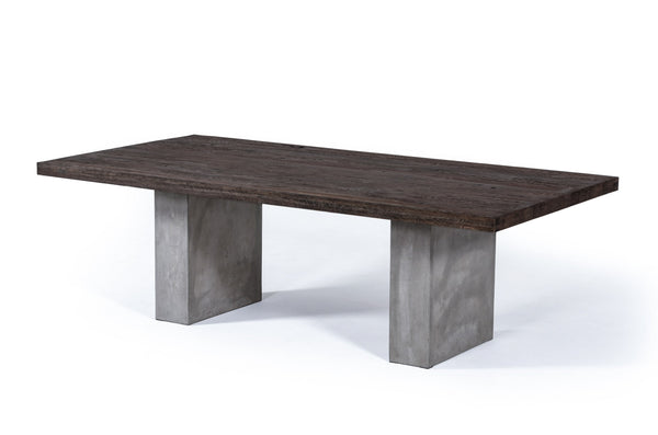 Modrest Renzo Modern Oak & Concrete 94" Dining Table Model VGGRRENZO-94