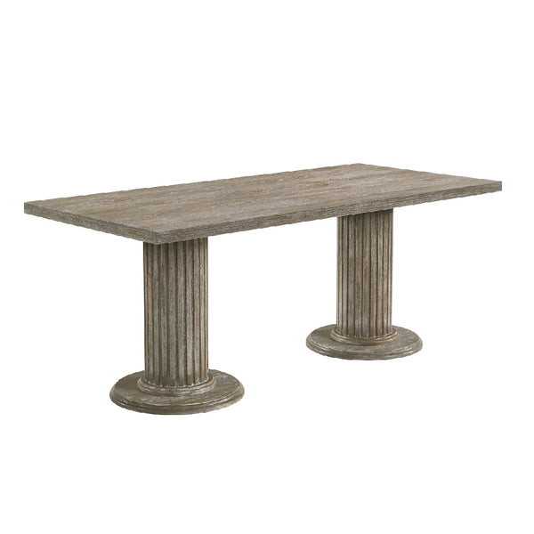 ACME Gabrian Reclaimed Gray Dining Table Model 60170