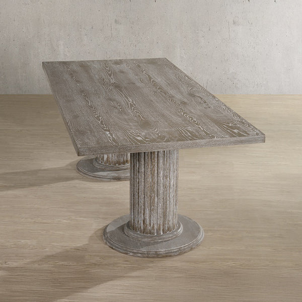 ACME Gabrian Reclaimed Gray Dining Table Model 60170