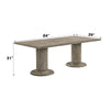 ACME Gabrian Reclaimed Gray Dining Table Model 60170