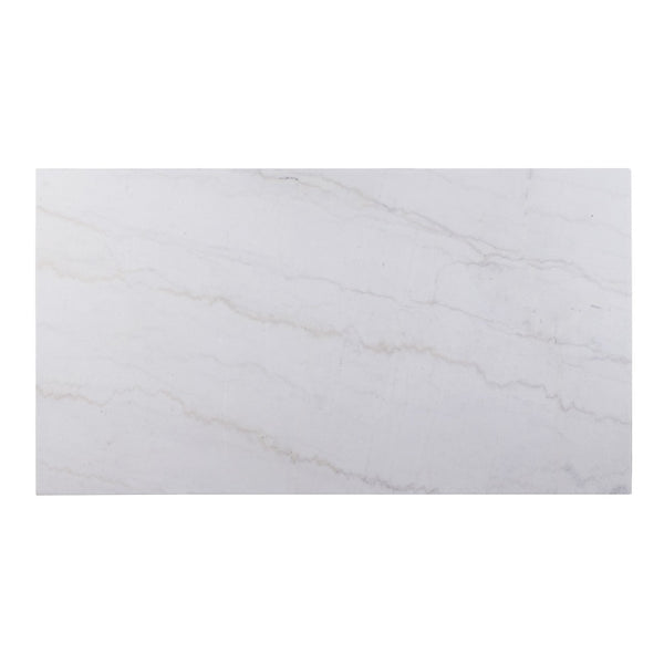 ACME Gerardo White Natural Marble Top & Weathered Espresso Dining Table Model 60180