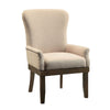 ACME Landon Beige Linen & Salvage Brown Arm Chair (1Pc) Model 60743