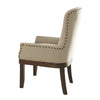 ACME Landon Beige Linen & Salvage Brown Arm Chair (1Pc) Model 60743