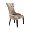 ACME Gerardo Beige Linen & Weathered Espresso Side Chair (Set-2) Model 60823